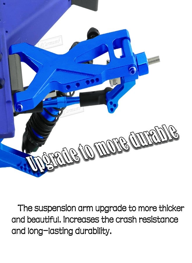 Rcarmumb RC Upgrades Part for 1/10 Rustler Stampede 2wd (VXL),Alloy Steering Blocks Caster Blocks C-Hubs Stub Axle Carriers,Suspension Arm,Shock Tower,Turnbuckles Link,Steering Bellcranks,Navy Blue - Image 3